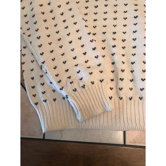 Knightsbridge oversized white knit pullover sweater size large - Picture 5 of 7